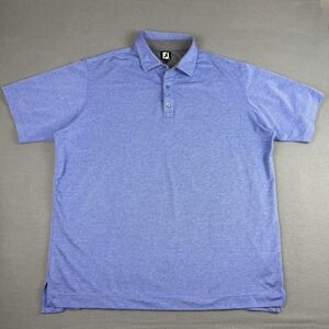 FootJoy Mens 2XL XXL Purple Performance Stretch Golf Polo Short Sleeve